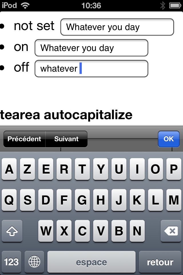 safari auto correct