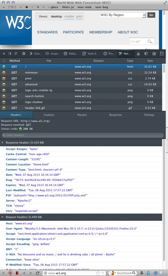 Firefox 23 network panel