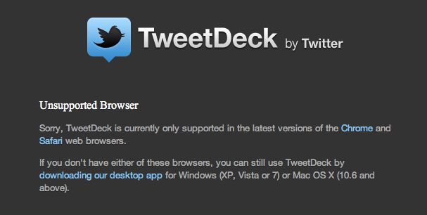 Tweetdeck Fail